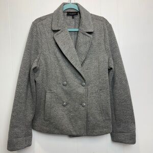 Talbots Wool Blend Fitted Coat Size 18W Grey